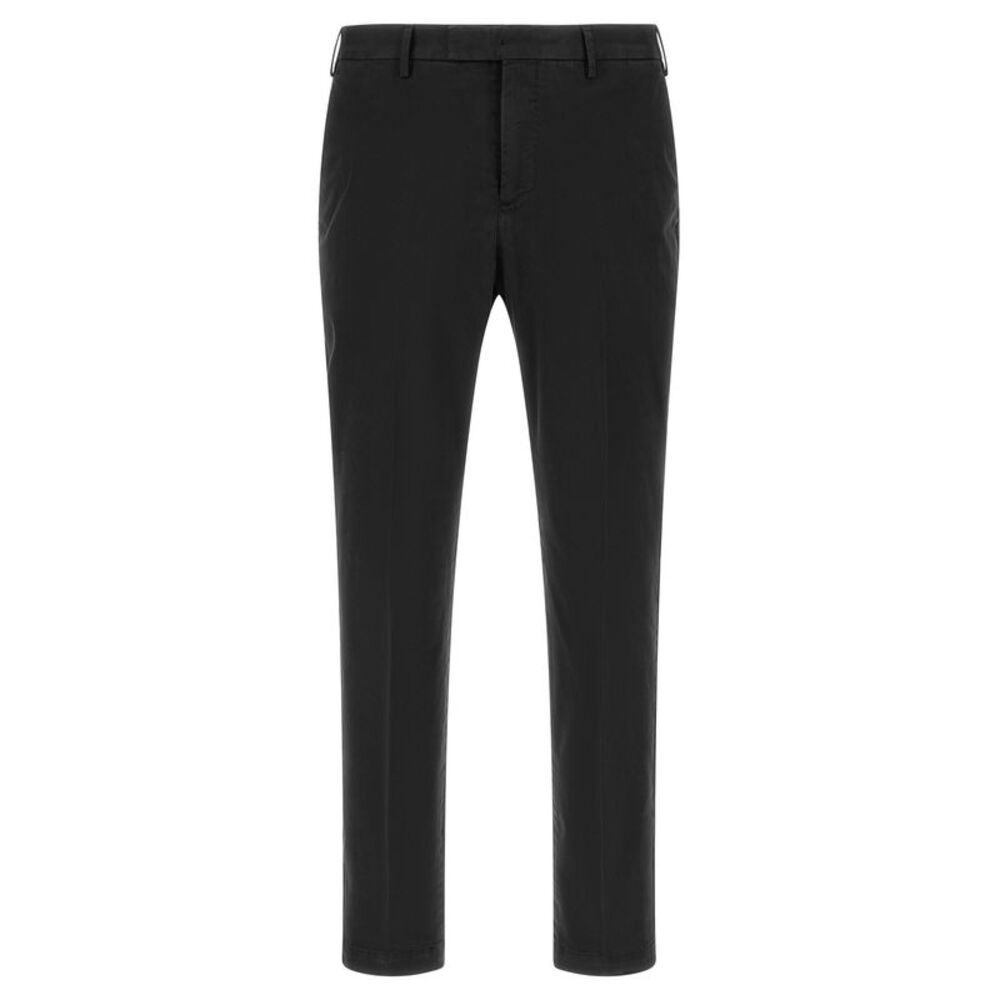 PT Torino Black Cotton Casual Men's Pants